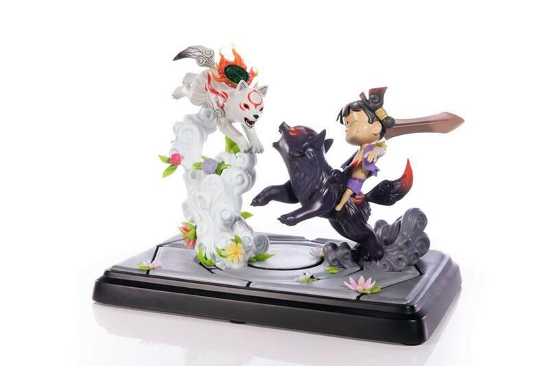 Preview: Chibiterasu vs. Dark Chibiterasu und Possessed Kuni - Okamiden - First 4 Figures