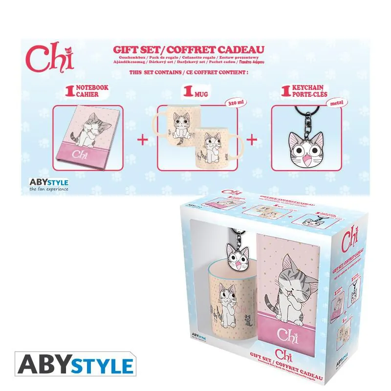Preview: Chi - Geschenk-Set - Notizbuch, 320 ml Tasse & Schlüsselanhänger - AbyStyle