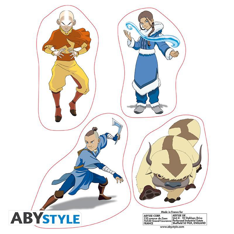Preview: Avatar Sticker - 16 x 11 cm/ 2 Blätter - "Gruppe" - AbyStyle