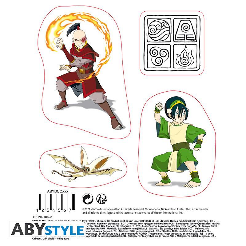 Preview: Avatar Sticker - 16 x 11 cm/ 2 Blätter - "Gruppe" - AbyStyle