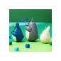 Preview: Mittlerer Totoro mit Blatt - Mein Nachbar Totoro - Figur mit rundem Boden - Semic