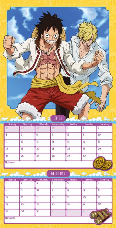 Preview: One Piece - Kaze- Wandkalender 2022