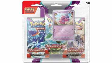 Preview: Pokemon TCG - 3er-Pack-Blister - Forgita/ Knattox - Karmesin & Purpur - Entwicklungen in Paldea - DE