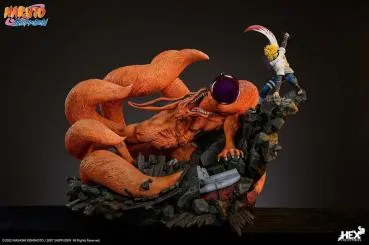 Battle of Destiny: Namikaze Minato vs Kurama - Naruto Shippuden Statue - HEX Collectibles