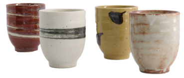 Japanisches Teacup 4er-Set - Variante C von Tokyo Design Studio (200ml)