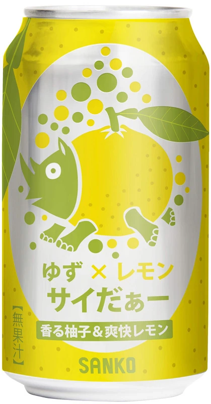 Japanische Yuzu Lemon - Soda Drink von Sanko [EINWEG]