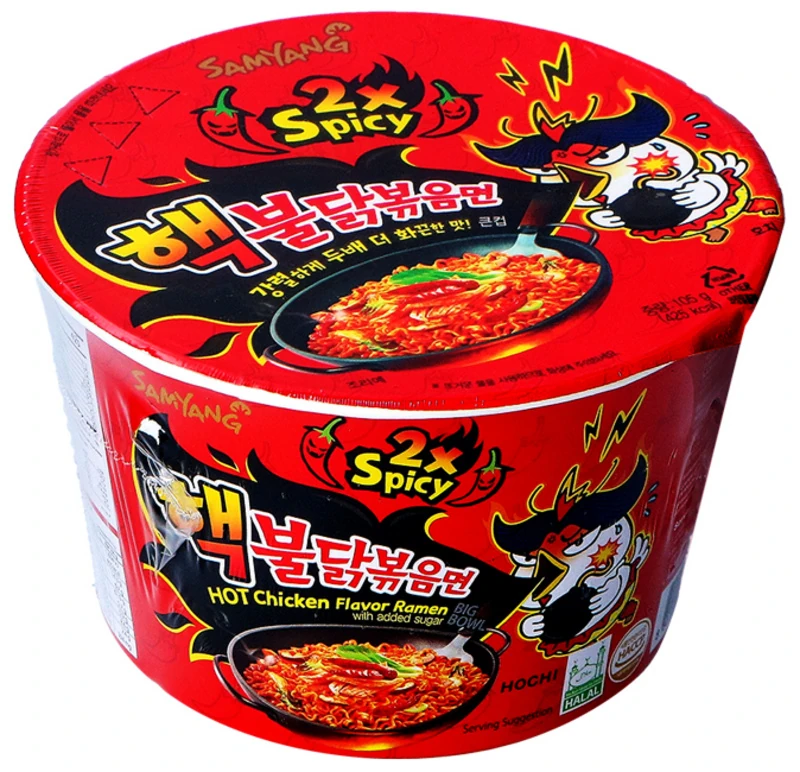 Cup-Nudeln - Hot Chicken Ramen - EXTREME 2xSPICY - Big Bowl von SamYang
