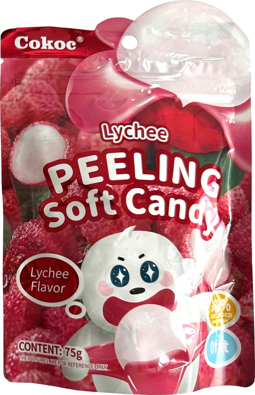 Schälbare weiche Bonbons - Litschi von Cokoc