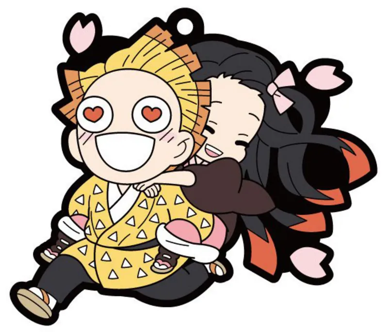 Komplett Set - Kimetsu no Yaiba (Demon Slayer) - Buddy Collection Gummi-Anhänger (6)
