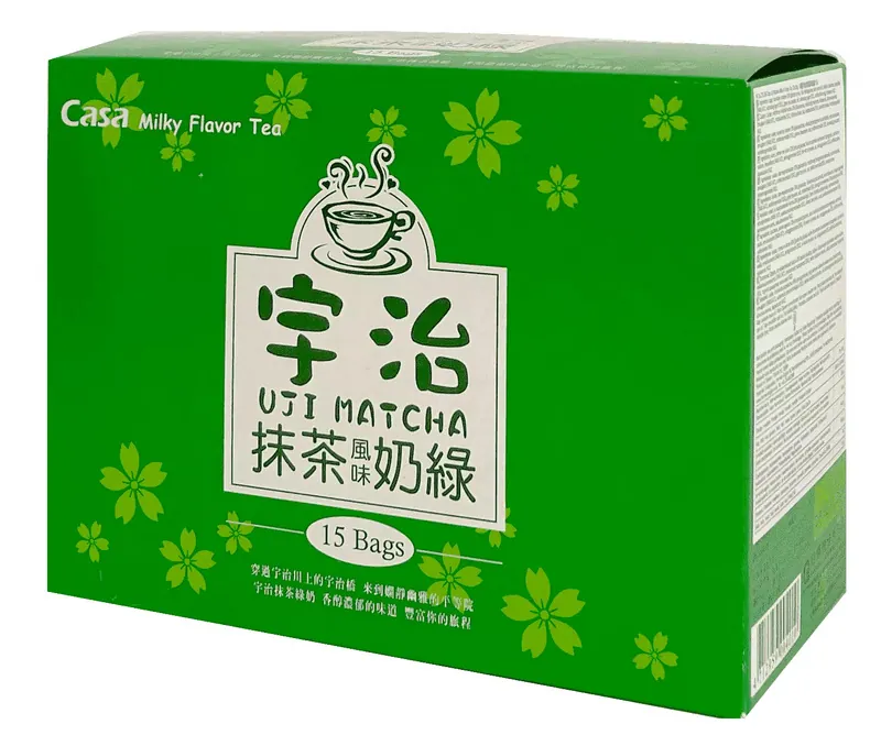 Casa Milky Flavor Tea - Uji Matcha 15 stk.