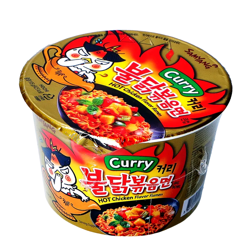 Cup-Nudeln - Hot Chicken Curry Ramen - Big Bowl von SamYang