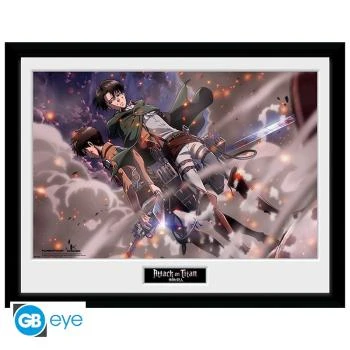 Attack on Titan - gerahmtes Poster - Smoke Blast - ABYStyle