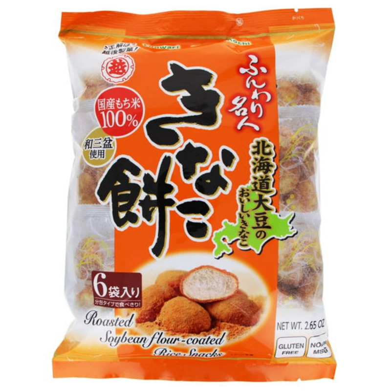 Funwari Meijin - Kinako Mochi - Reissnack mit geröstetem Sojabohnenmehl von Echigo