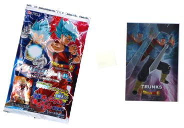 Preview: Dragon Ball Sammler Metallsticker mit Kaugummi von CORIS