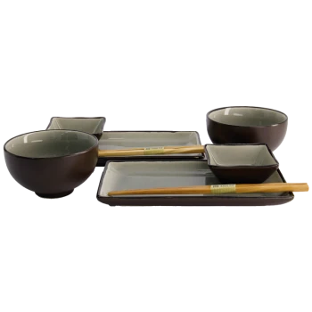 Geschenke Set Schalen "Glasiges Grau" (8-teilig) von TOKYO Design Studio