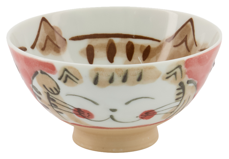 Kawaii Bowl - Neko Fuku - Rot von Tokyo Design Studio (300ml)