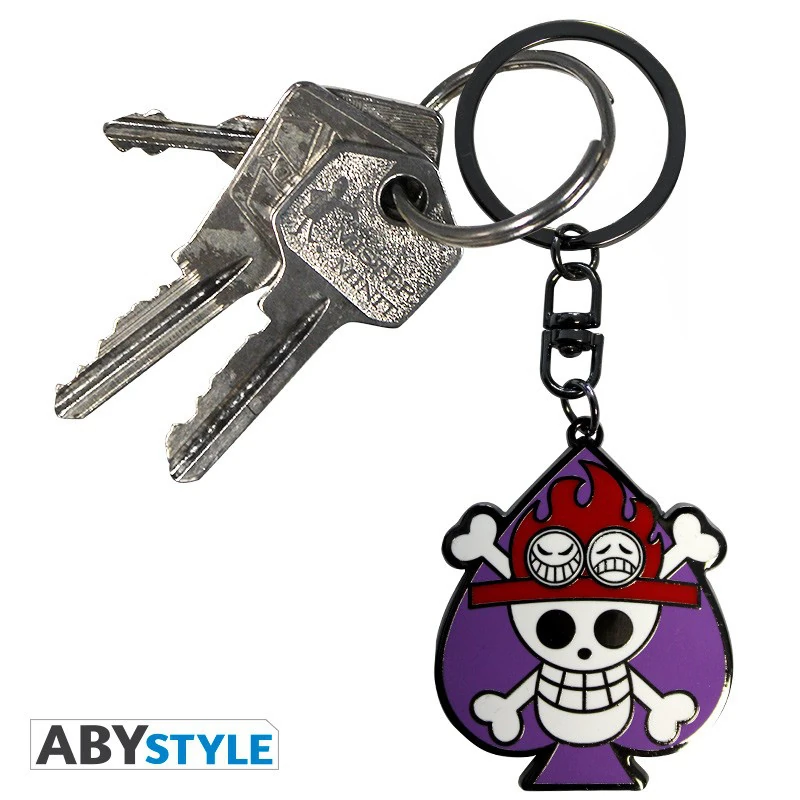 One Piece - Skull Ace - Metal Schlüsselanhänger - ABYStyle