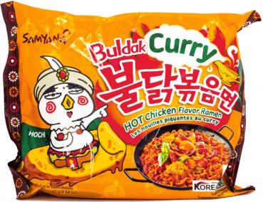 Instant-Nudeln - Buldak Hot Chicken Curry Ramen (gebraten) von SamYang