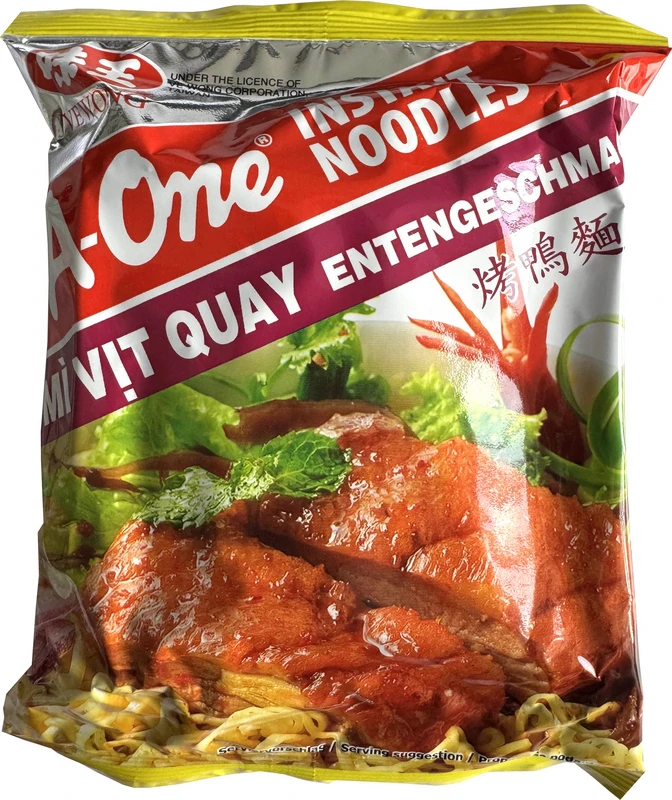 Instant-Nudeln mit gerösteter Ente von A-ONE