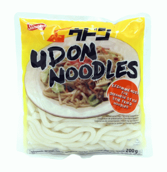 Frische japanische Udon-Nudeln zum Braten von Shirakiku