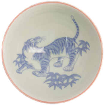 Preview: Kawaii Bowl / Schale für Reis - Bambus Tiger Rot von TOKYO Design Studio (300ml)
