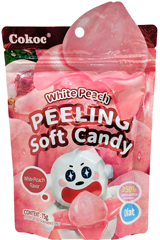 Schälbare weiche Bonbons - White Peach von Cokoc