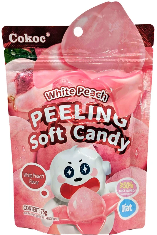 Schälbare weiche Bonbons - White Peach von Cokoc