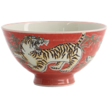 Preview: Kawaii Bowl / Schale für Reis - Bambus Tiger Rot von TOKYO Design Studio (300ml)