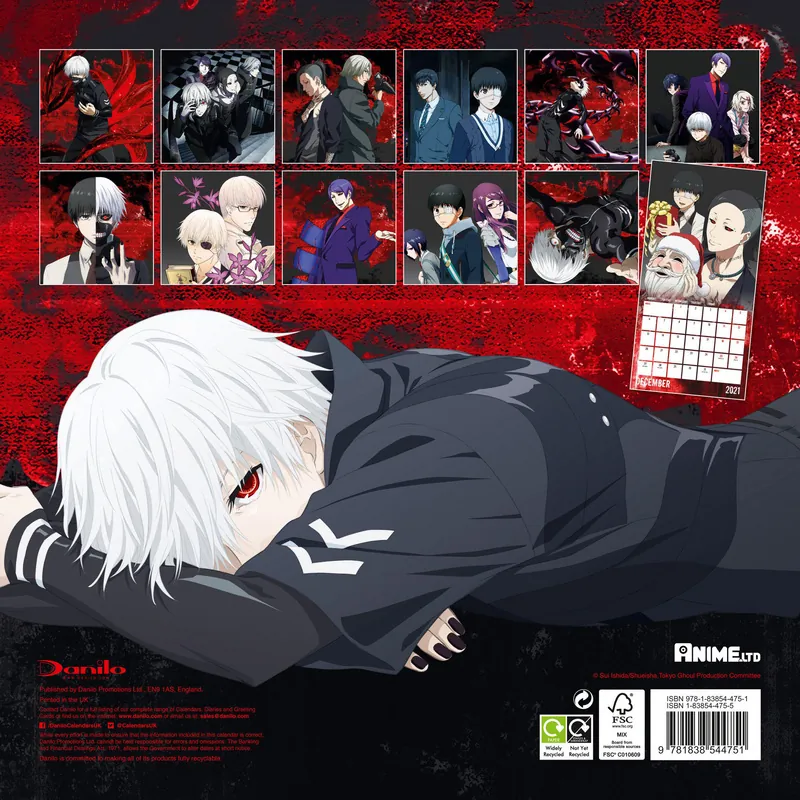 Tokyo Ghoul Kalender 2021 - Englische Version