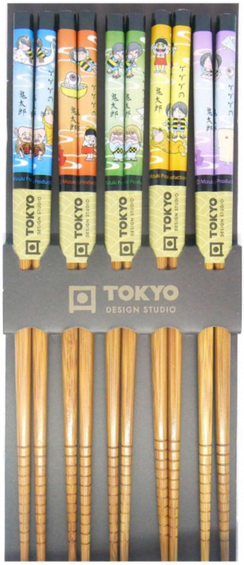 Essstäbchen-Set aus Bambus - Obake-Design von Tokyo Design Studio