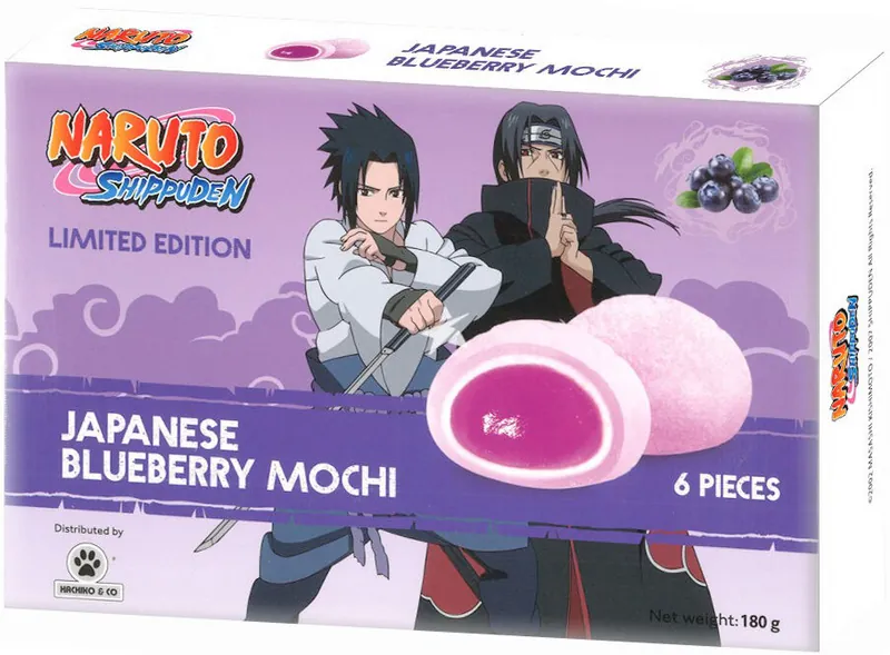 Japanische Mochi - Blaubeere von HACHIKO & CO - Limitierte Naruto Shippuden Edition