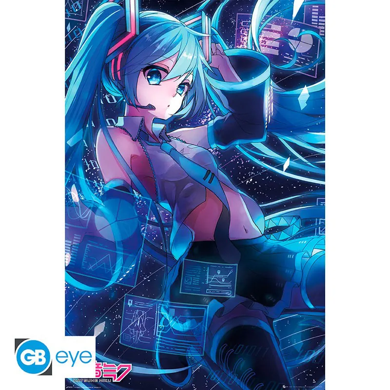 Hatsune Miku - Screen - Poster - (91,5 x 61 cm) - Vocaloid - AbyStyle