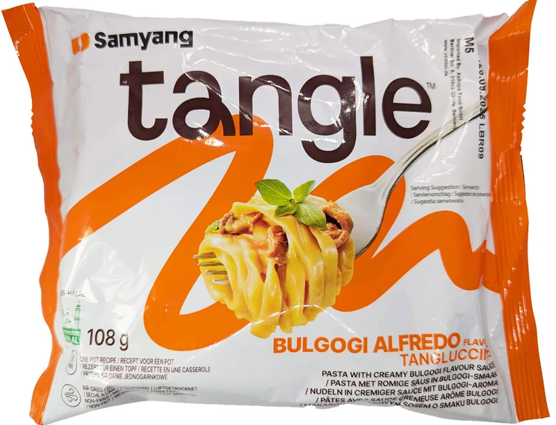 Instant-Nudeln - Tangle Bulgogi - Cream Pasta - von SamYang