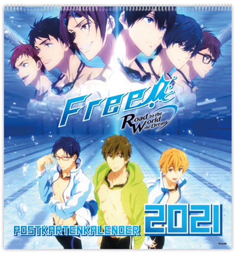 Free! Road to the World - the Dream - Postkartenkalender 2021