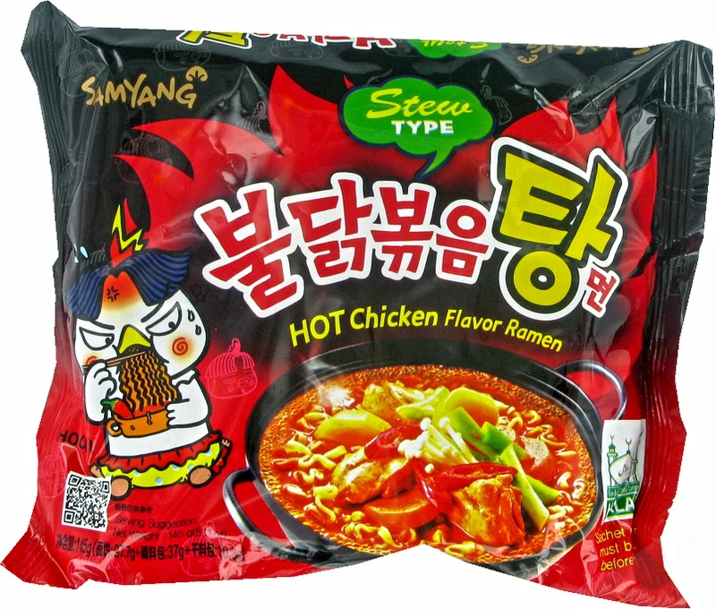 Instant-Nudeln - Hot Chicken Stew (Suppe) Ramen von SamYang