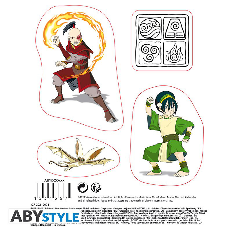 Avatar Sticker - 16 x 11 cm/ 2 Blätter - "Gruppe" - AbyStyle
