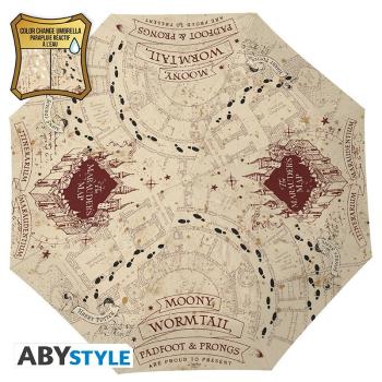 Die Karte des Rumtreibers - Regenschirm mit Farbwechsel - AbyStyle