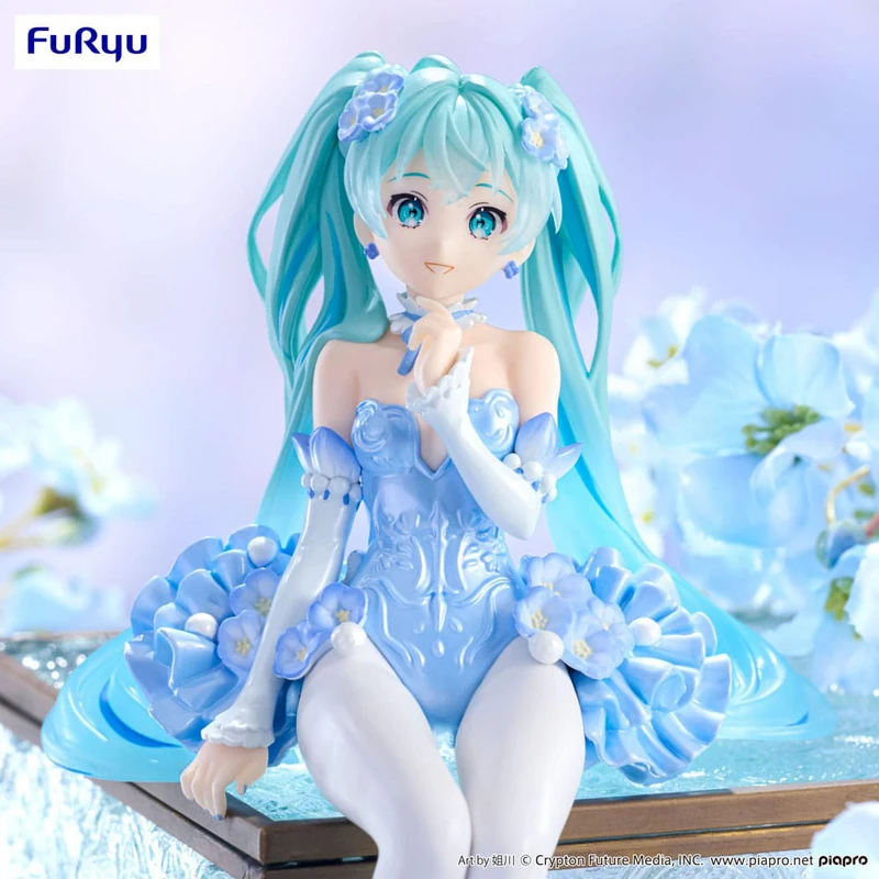 Hatsune Miku - Noodle Stopper - Flower Fairy Nemophila Pail Blue Color Ver. - Furyu