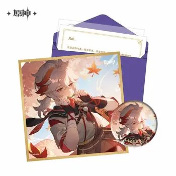 Kazuha Kaedehara - Geburtstagkarte Set - Button, Shikishi, Aufkleber und Brief (Chinesisch) - Genshin Impact Destined Day - miHoYo