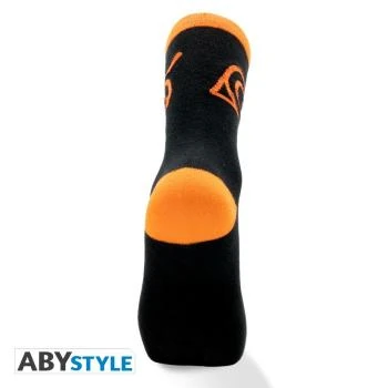 Konoha - Naruto Shippuden - Socken (Schwarz & Orange) - AbyStyle
