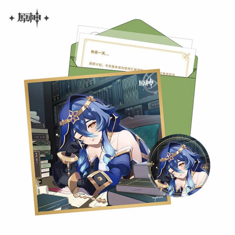 Layla - Geburtstagkarte Set - Button, Shikishi, Aufkleber und Brief (Chinesisch) - Genshin Impact - Destined Day - miHoYo