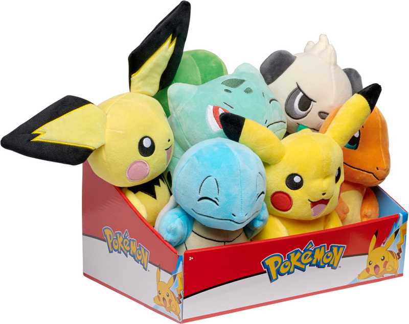 20 cm BOTI Pokémon Plüsch-Figuren Original Pokemon Lizenz Kuscheltiere Wave NEU 
