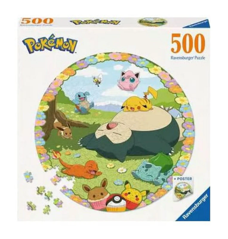 Pokémon - Rund-Puzzle Blumige Pokémon (500 Teile) - Ravensburger
