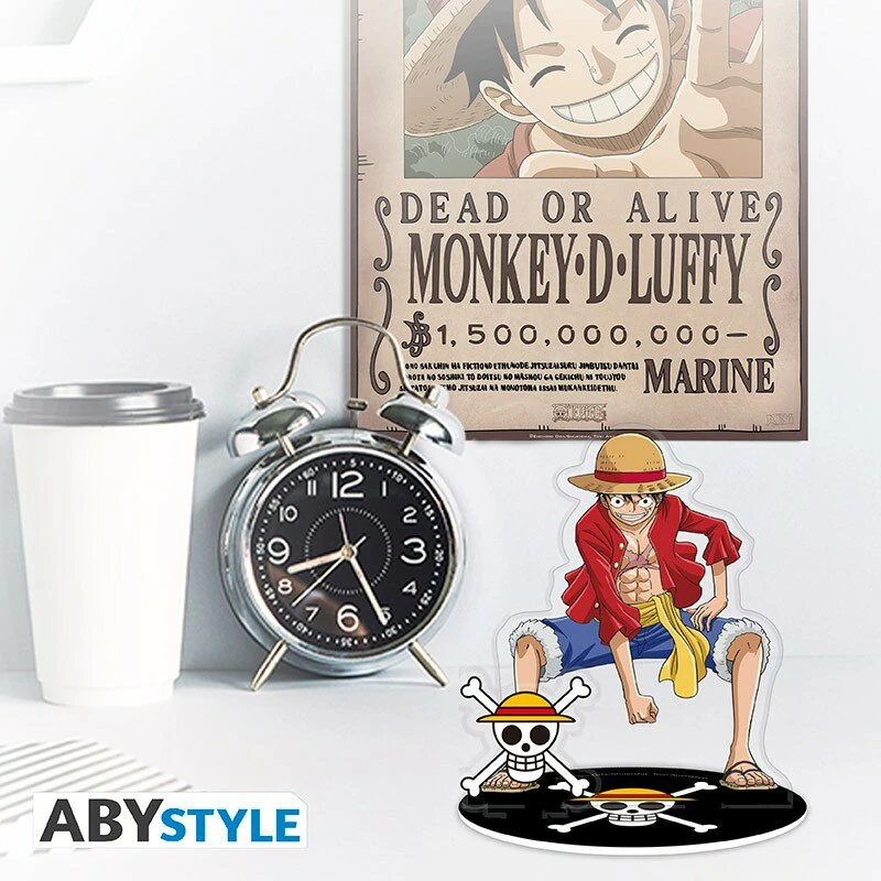 "Ruffy" - Geschenk-Set - One Piece - 320 ml Tasse + Acrylaufsteller + Postkarten - AbyStyle