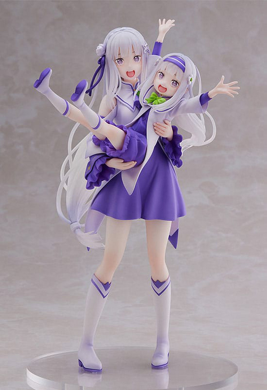 Emilia & Childhood Emilia - Re:Zero - Statue 1/7 - Sega