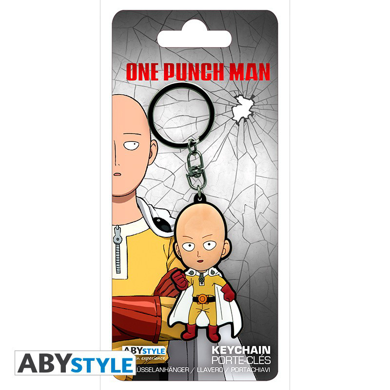 One Punch Man Saitama Schlüsselanhänger aus Plüsch Stofftier 10 cm NEU 