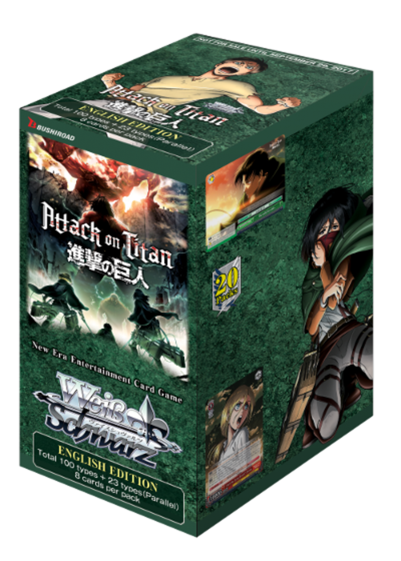 Weiss Schwarz Booster Packung - Attack on Titan Vol. 2 (enthält 8 Karten) (englische Version)