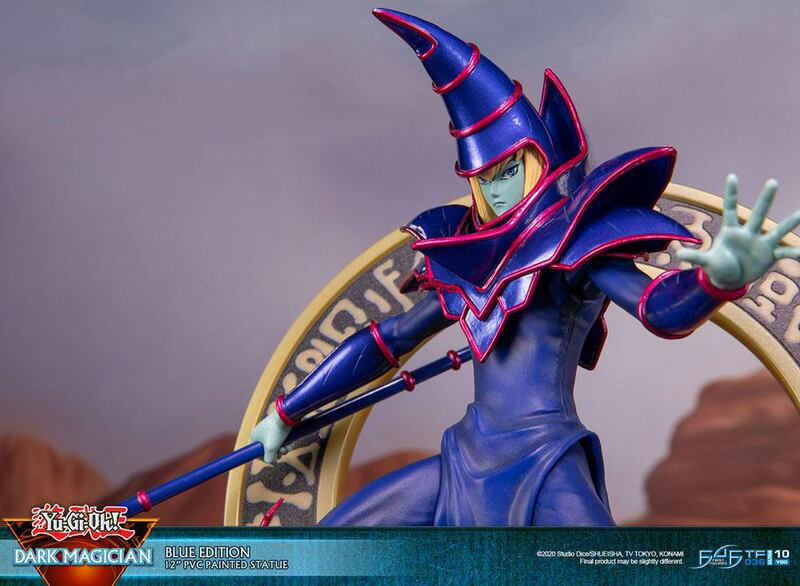 Schwarzer / Dunkler Magier - Blaue Karten Edition - First 4 Figures - Yu-Gi-Oh! PVC Figur