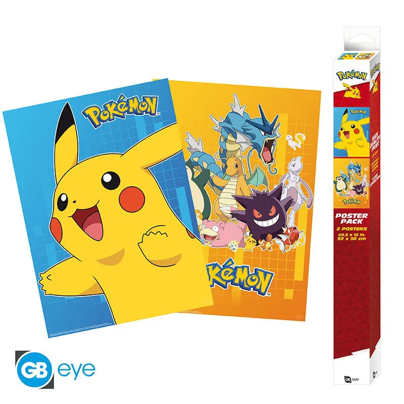 Pokémon - Chibi Poster Set - Colourful Characters - ABYStyle