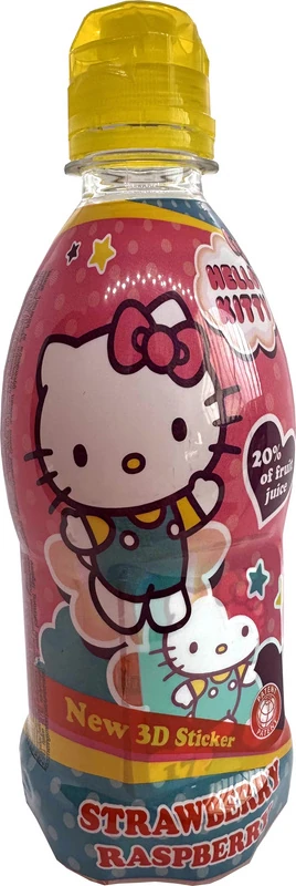 Erfrischungsgetränk ohne Kohlensäure mit Erdbeer-Himbeergeschmack (Hello Kitty Edition) von Vitamizu [EINWEG]